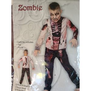 New Boys zombie halloween costume Size Medium 8/10